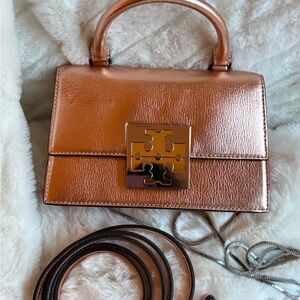 Tory Burch Rose Gold Shoulder Bag